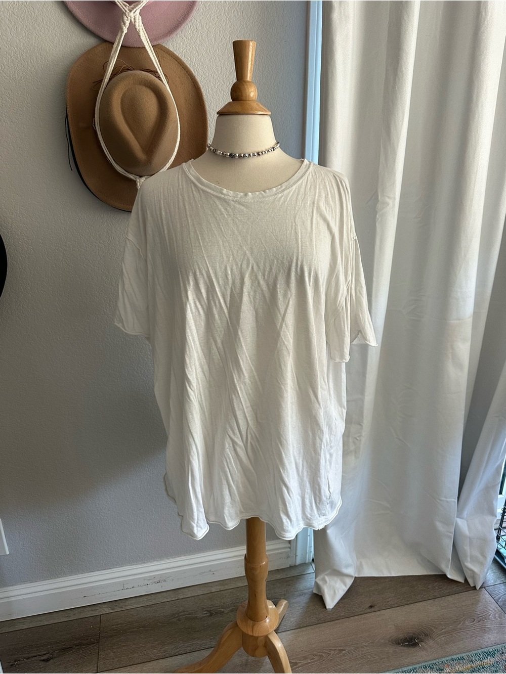 We The Free Relaxed White Short Sleeve Tee